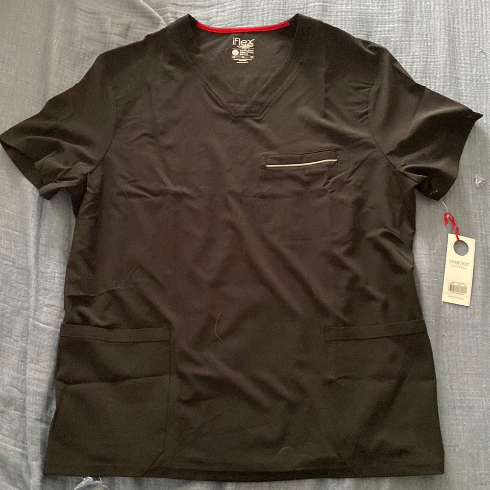 Cherokee Iflex black scrub top